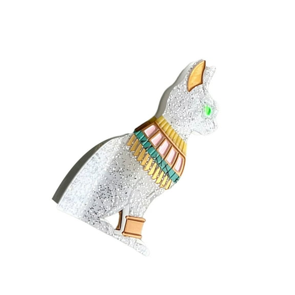 RUISINERY Aesthetic Egyptian Cats Hair Claw Clip Strong Hold Hair Clip Acetate Ponytail Holder Women Girl Casual Hair Accessories