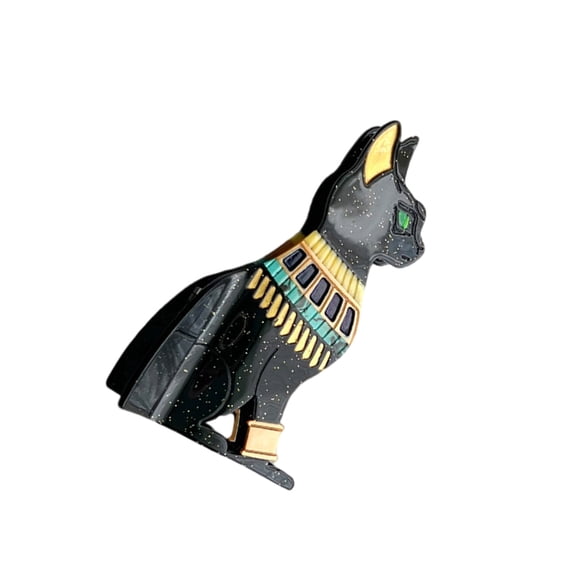 RUISINERY Aesthetic Egyptian Cats Hair Claw Clip Strong Hold Hair Clip Acetate Ponytail Holder Women Girl Casual Hair Accessories