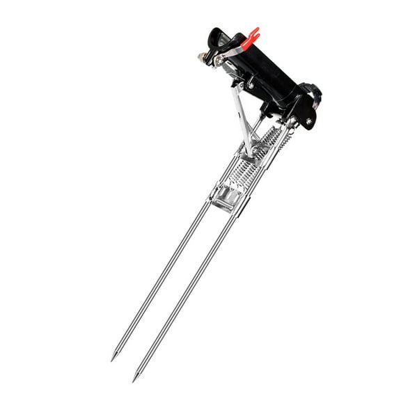 RUISINERY Automatic Spring Fishing Rod Holder for Lake Pond River Fishing Stainless Fishing Poles Stand High Sensitivity