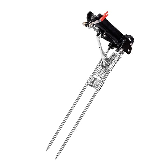 RUISINERY Automatic Spring Fishing Rod Holder for Lake Pond River Fishing Stainless Fishing Poles Stand High Sensitivity