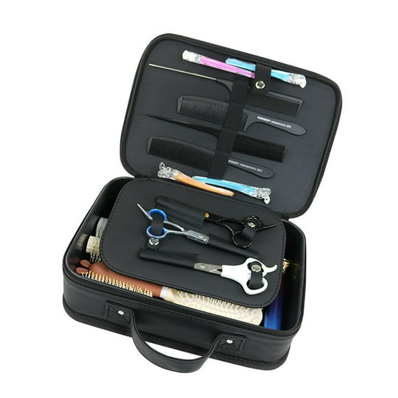 RUISINERY Barber Tool Bag,Hair Trimmer Bag Hair Cutting Scissors Storage Bag Shaving Kits Haircut Accessories Organizers Bag Gifts