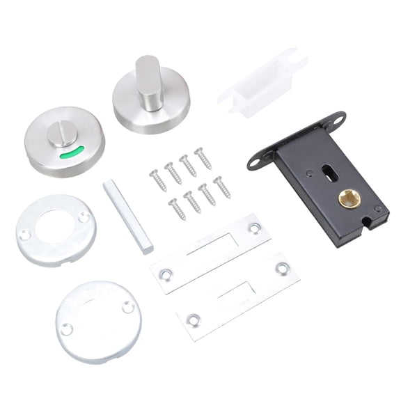 RUISINERY Bathroom Indicates Lock Occupied Stall Door Lock Keyless Deadbolts Metal Bathroom Lock for Commercial & Use