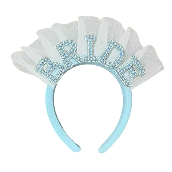 RUISINERY Bridal Crowns for Bachelorette Party Decorations Bride To Be Bridal Shower Wedding Headband Crowns Photo Props