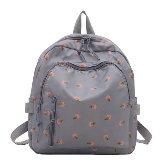 RUISINERY Casual Floral Print Backpack Fashionable School Bag Casual Daypack For Women And Students For School Commute And Travel