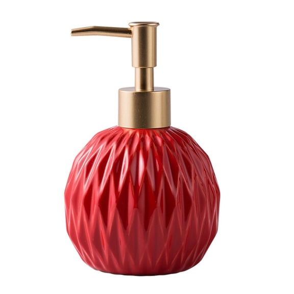 RUISINERY Ceramic Liquid Soap Dispenser Hand Soap Dispenser Storage Bottle Storage Container for Kitchen Bathroom and Hotel Use