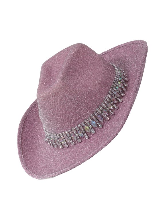 Colorful Hat Party Wear Accessory Embellished Rhinestones Gemstones Comfortable for Parties and Special Occasion