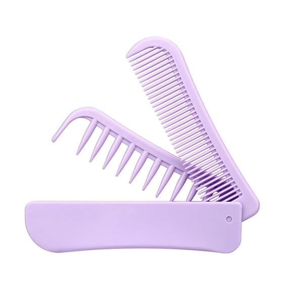 RUISINERY Compact Foldable Comb Portable Wide Tooth Designs for Various Hair Types Travel Friendly Hair Styling Combs