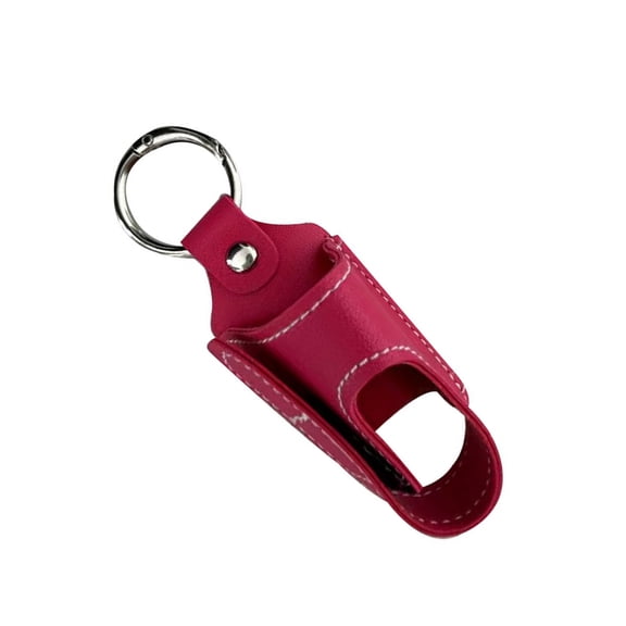 RUISINERY Convenient PU Leather Inhaler Travel Case Portable Holder for Daily Use and Indoor Activities with Metal Buckle