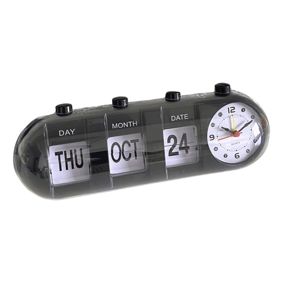 RUISINERY Creative Digital Auto Flipped Down Clock Suitable for Desk Shelf Home Office Decor with Quartzs Movement Modern Designs