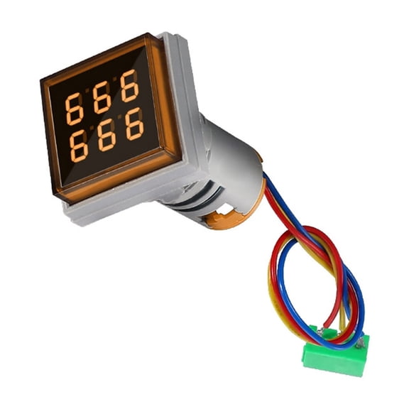RUISINERY Digital Display Counter 22mm Hole Mount Square Counter Meter 6 Digit 0-999999 AC220V Count Meter with Ventilation Hole