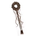 thumbnail image 1 of RUISINERY Double Braid Ponytail Hair Bun Synthetic Hair Extension Elastic Bun Loop For Women Natural Black Brown, 1 of 7
