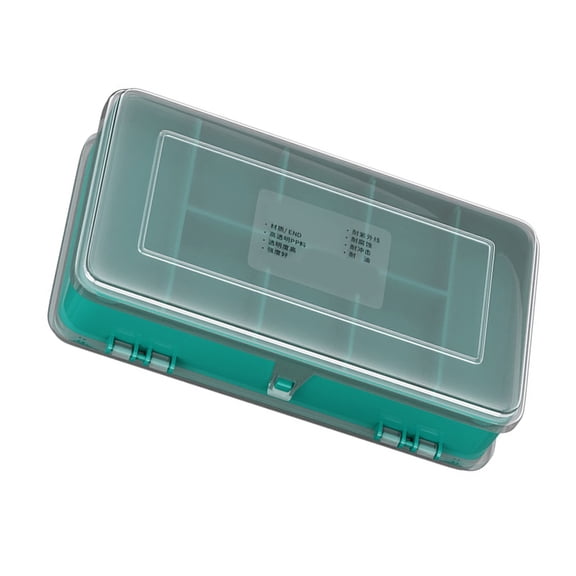 RUISINERY Double Sided Storage Box Container for Easy Access Hardware and Accessories with High Transparency PP Materials