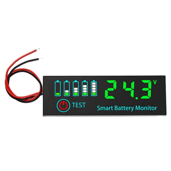 RUISINERY Efficient 18650 Battery Levels Indicators Tester LED Display Screen Module for 7-55V Electric Vehicles Solar Systems