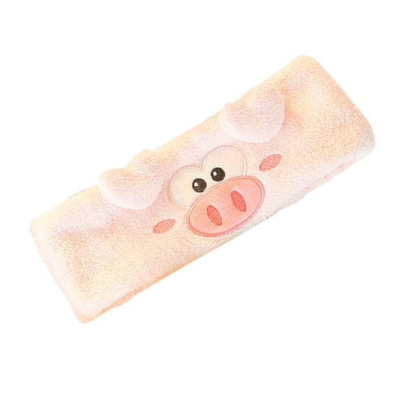 RUISINERY Elastic Women Shower Hairband Face Washing Headband artoon Piggy Plush Face Wash Hairband Home Makeup Headband