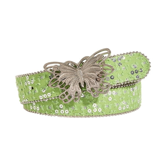 RUISINERY Elegant Waist Belt Butterfly Buckles Leather Belt Trendy Women Waistband for Casual Occasion