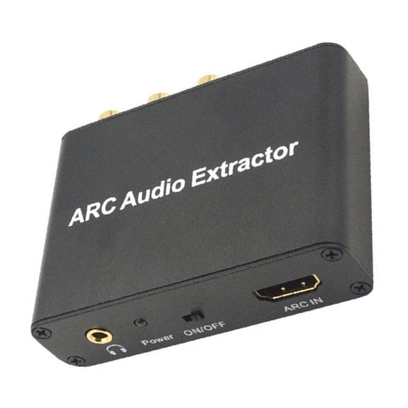 RUISINERY Extractor for HDTVs with SPDIF Coaxial Right/Left and 3.5mm Output 192KHz High Sample Rate with USB Cable