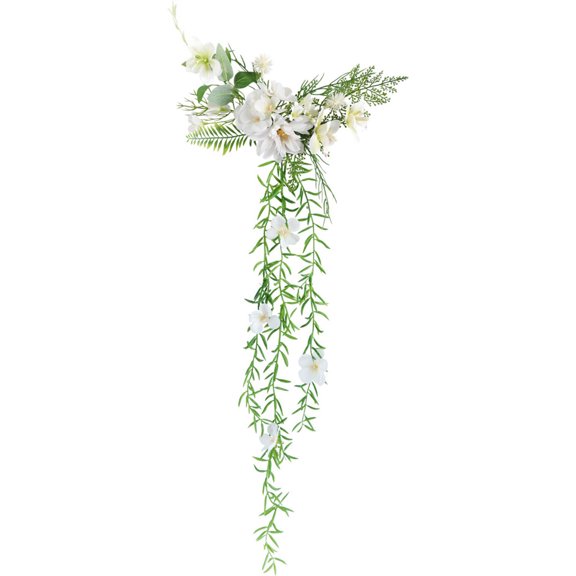 RUISINERY Flower Girls Hair Vine Headpiece Artificial Flower Hairclip For Wedding Dress And Formal Occasion Photography Accessory