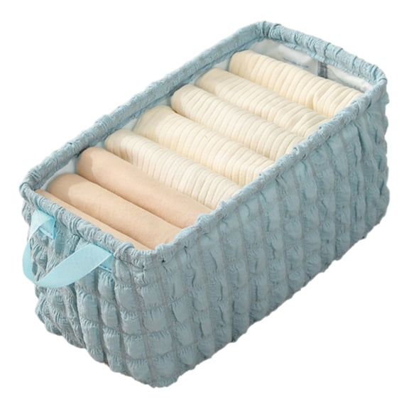 RUISINERY Foldable Bedroom Underwear Organiser Storage Box for Socks Panties and Intimates Travel Friendly Lingerie Holder
