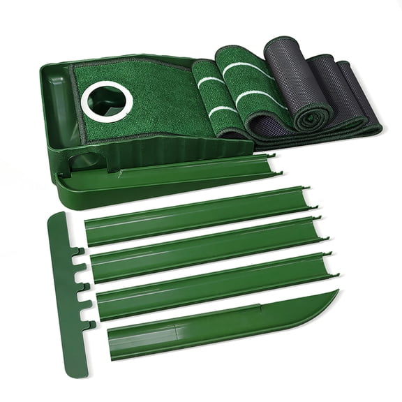 RUISINERY Golfs Hole Covers Golfs Practice Putting Green Putting Mat Golfs Putting Game Set Includes Green Putting Tool Golfs Mat