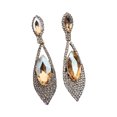 thumbnail image 1 of RUISINERY Imitation Diamonds Dangle Earrings for Women Ear Pendants with Rhinestones Teardrop Handmade Cubic Zirconia Earwear, 1 of 8