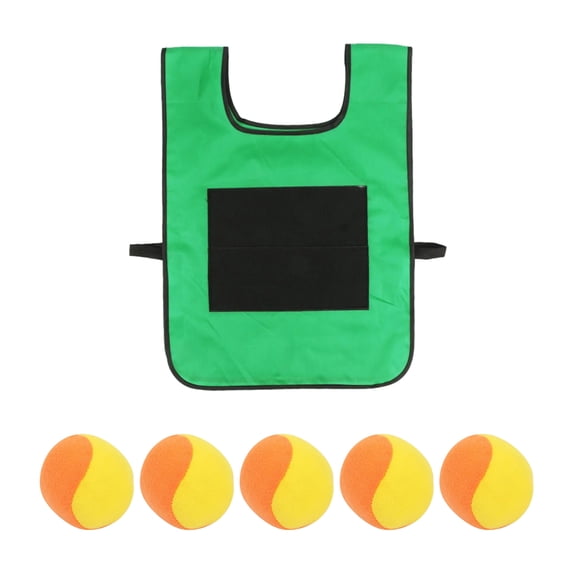 RUISINERY Interactive Outdoor Sticky Ball Vest Set for Kids and Families Adjustable Design for All Ages