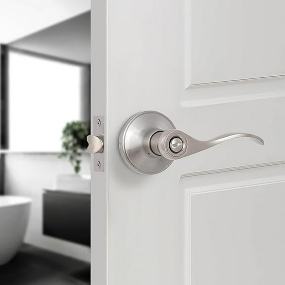 RUISINERY Keyed Entry Door Levers Lock Reversible Handle General Latches Door Handle Simple Installs for Right or Left Side Doors