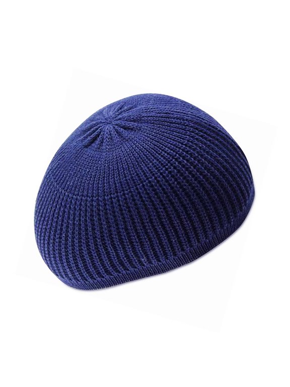 Kufi Muslims Men Namaz Prayer Hat Traditional Muslims Kufi Hat Eid Knitted Muslims Men Prayer Hat