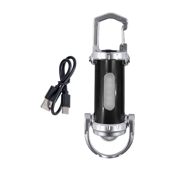 RUISINERY LED Flashlights Keychain Light USB Rechargeable Pocket Torches Outdoor Camping Working Light for Searching Hiking