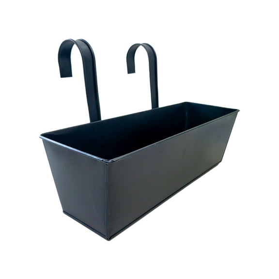RUISINERY Large Hanging Flower Pots for Balcony or Deck Railing Indoor Planter Box for Flowers Countryside Styles Plant Holder