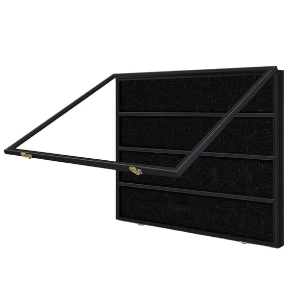 RUISINERY Lockable Acrylic Sports Card Display Frame 36 Graded Slots Storage Box for Baseball Basketball Football Hockey Cards