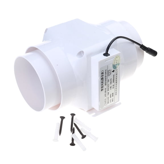 RUISINERY Low Noise Inline Exhaust Air Fan Suitable For Continuous Ventilation In Attics & Greenhouses Shoe Cabinets Heat Transfer