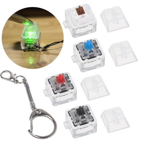 RUISINERY MX Mechanical Keychain For Keyboard Switches Tester Without LED Light Stress Relief Gifts