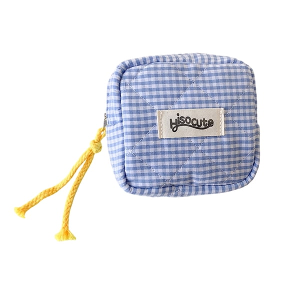 RUISINERY Makeup Bag for Purse,Preppy Cosmetic Pouches Purse,Travel Coin Pouches Sanitary Napkin Storage Bag Makeup Organizers