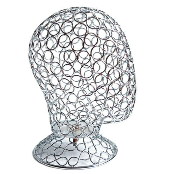 RUISINERY Metal Mannequin Head Wigs Stand Headdress Display Stand Iron Texture Suitable for Displaying Wigs Hats Caps and Headdres