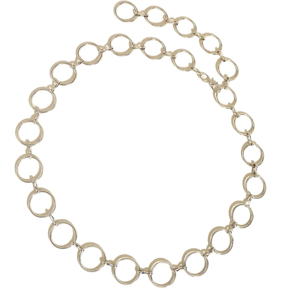 RUISINERY Metal Waist Chain for Women Belly Link Chain Belt for Dresses and Casual Outfits Waistband with Adjustable Clasp