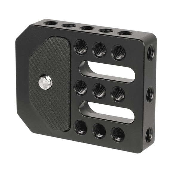 RUISINERY Monitors Cage Base Plate Cheese Plate with Multiple 1/4-20 Threaded Mounting Holes for Accessories Expansion
