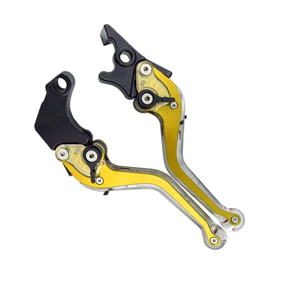 RUISINERY Motorcycle Brake Lever LED Signals Light Hydraulic Clutches Adjustable Aluminum for Most Scooter Moped