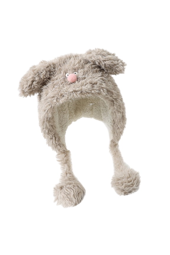 Mouse Plush Ear Hat Thickening Warm Styles Hat Novelty Cartoon Hat Unique Headwear for Parties and Festivals