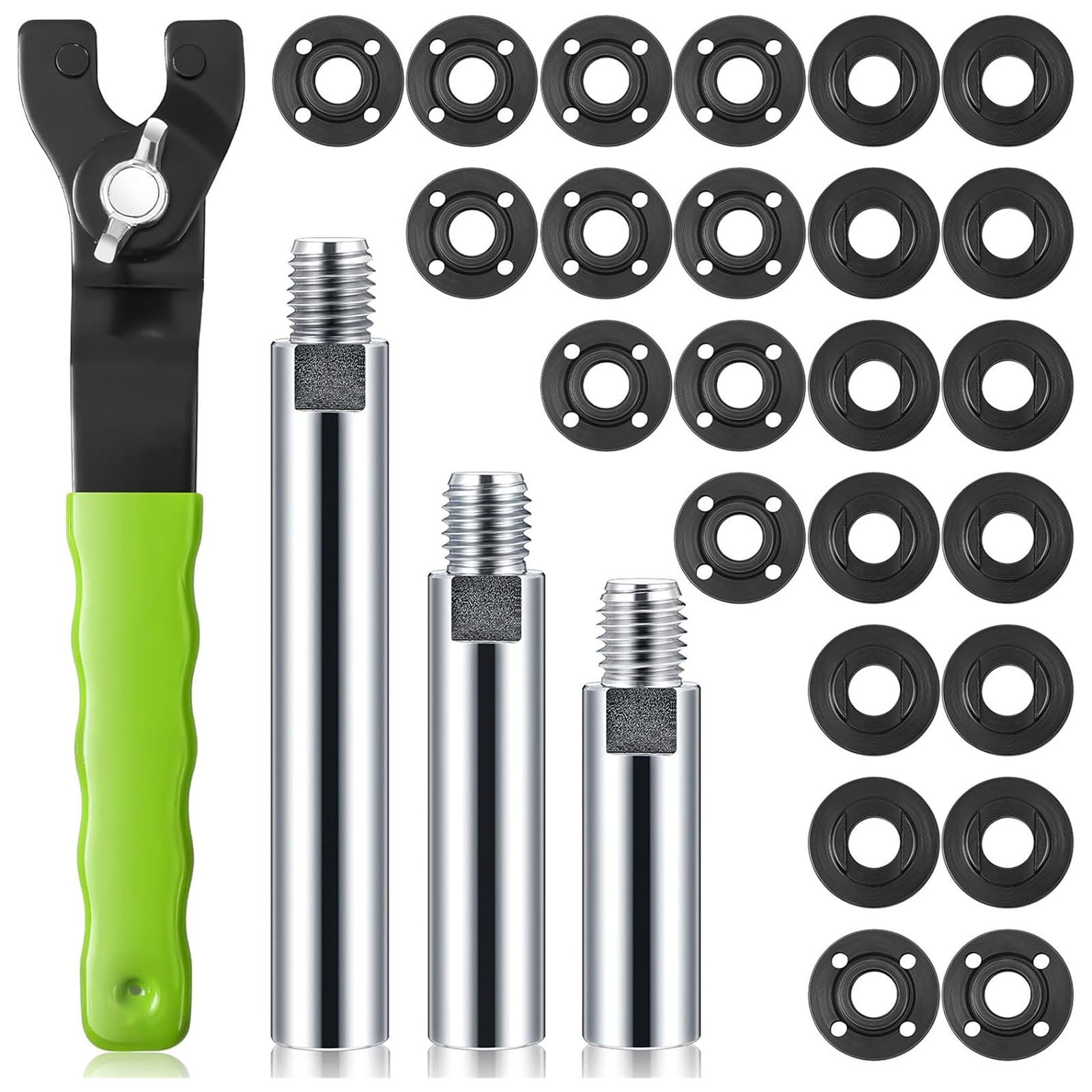Replacement Roughnut Spanner Roles RUISINERY Multifuntional Grinder Flange Nut and Wrench Replacement Part ...