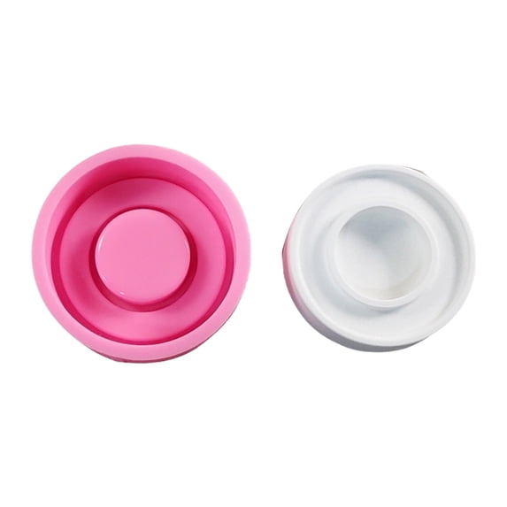RUISINERY Multipurpose Sturdy Silicone Double Rings Candle Holder Mould Set Portable for Resin Plaster Craft Supplies Assorted Siz