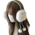 thumbnail image 1 of RUISINERY Novelty Plush EarMuffs for Women and Kids Ear Warmer Funny Eyes Lips Furry Headband for Christmas New Year Gifts, 1 of 9