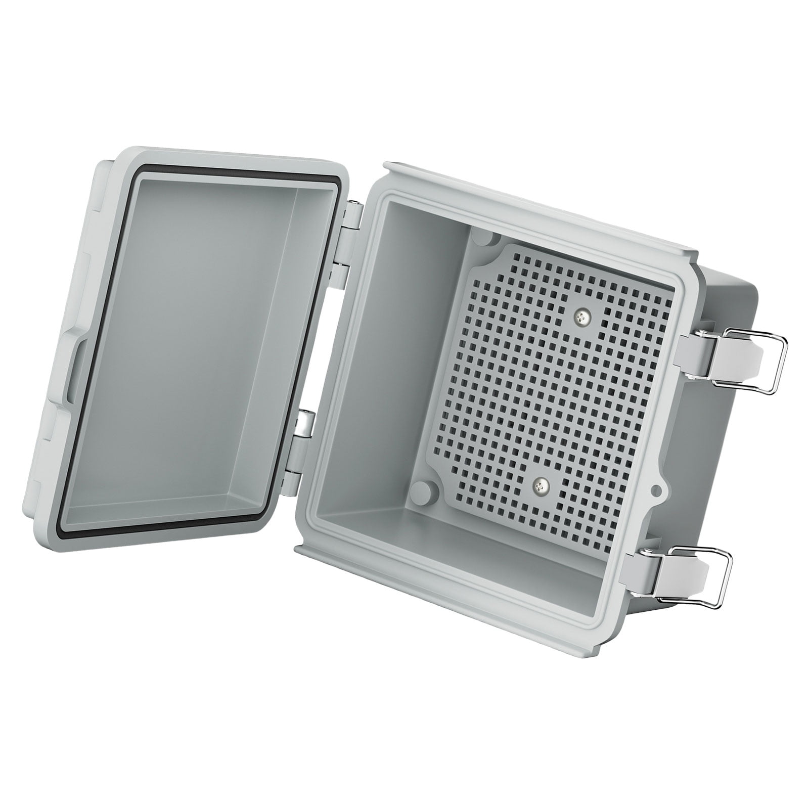 RUISINERY Outdoor Electrical Box Electronic Instrument Hinge Case Waterproof Junction Box with Mounting Plate Enduring