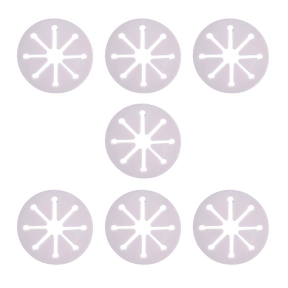 RUISINERY Pack Of 7 Sock Organizers for Easy Pairing and Storage Colorful PVC Clips Convenient Socks Fasteners Pairing Tool