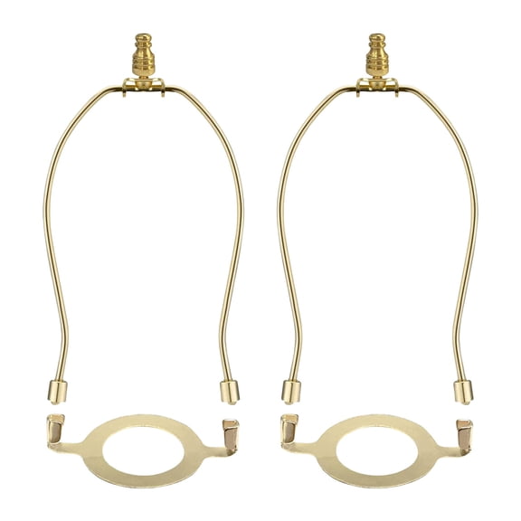 RUISINERY Pack of 2 Decorative Lamp Harp Frame Hardware Texture Portable Lampshades Holder for Light Fixtures and Shades