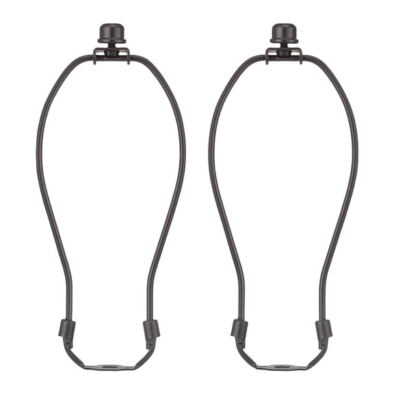 RUISINERY Pack of 2 Decorative Lamp Harp Frame Hardware Texture Portable Lampshades Holder for Light Fixtures and Shades