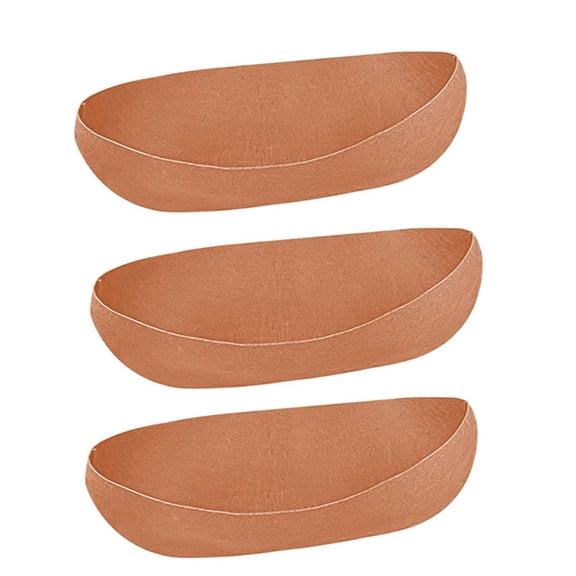 RUISINERY Pack of 3 Breathable Felt Planter Liners Grooved Window Box Inserts for Outdoor Hanging Baskets Vegetables Flower Pots
