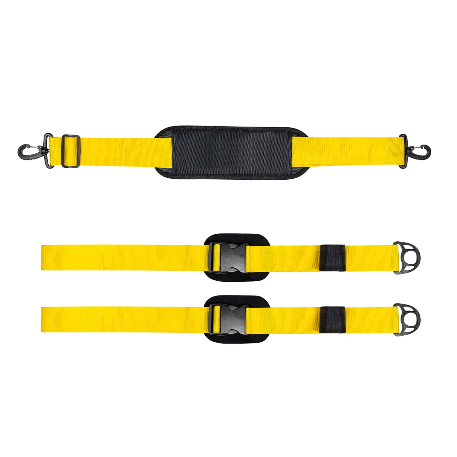 SUP Kayak Carry Strap With 2 Storage Hooks – Adjustable Shoulder Strap, Paddle Holder, For Paddleboards & Kayaks (Grey)