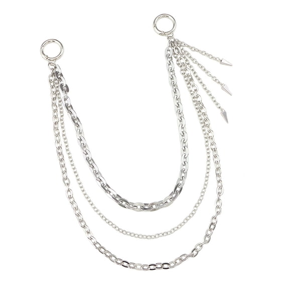 RUISINERY Pants Chain Punk Jeans Chain Wallet Jewelry Unisex Trousers Ornament Aesthetic Metal Chain for Party/Daily Wear
