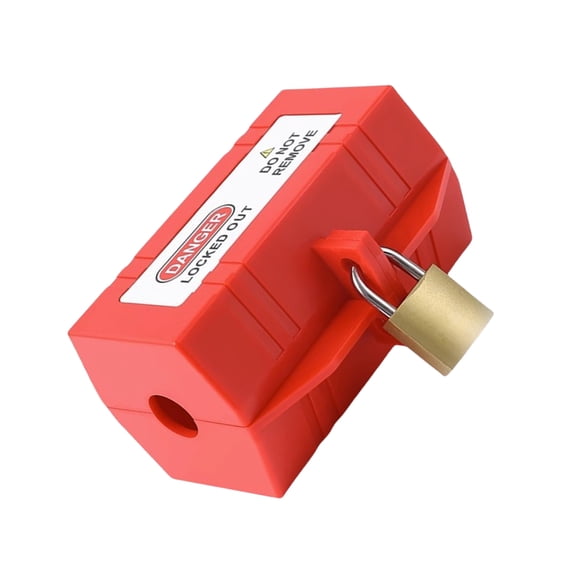 RUISINERY Plug Lockout Device with Locking Label Tagout Plugs Electric Plug & Thermostat Plug Lock Enduring