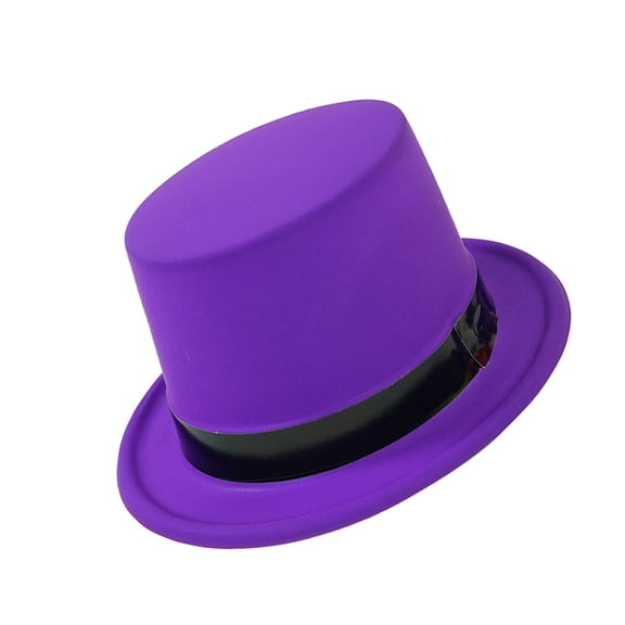 RUISINERY Popular Top Hat with Bright Fluorescent Color for Holiday Fashion Masquerades Party Jazzy Hat Stage Performers Party Hat